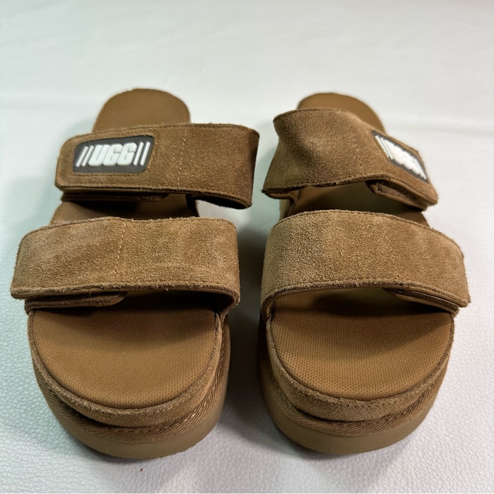 UGG Greer Suede Slip On Platform Sandals - Picture 3 of 7